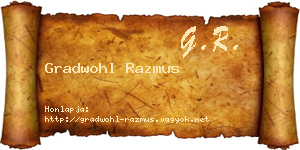 Gradwohl Razmus névjegykártya